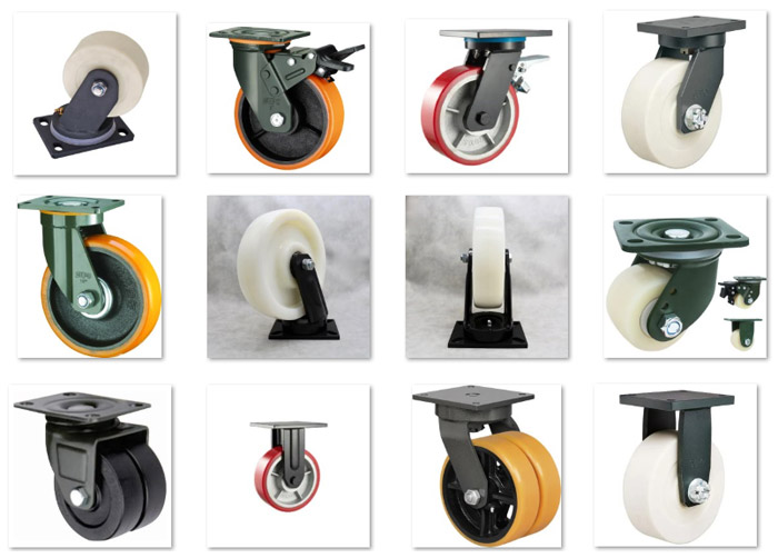 Heavy-duty caster wheels