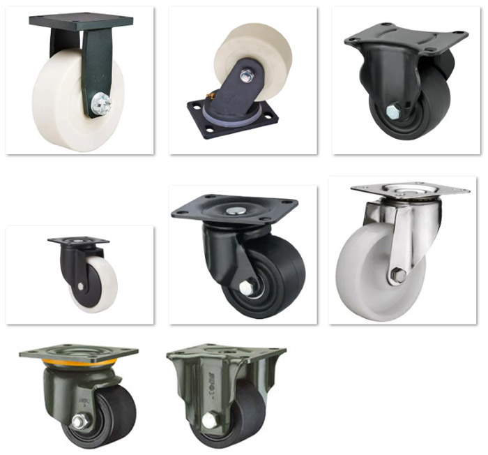 Nylon caster wheels